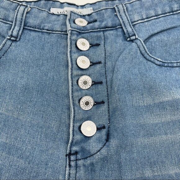 Misslook 6 Button Fly Denim Shorts High Rise SMALL - Picture 13 of 14